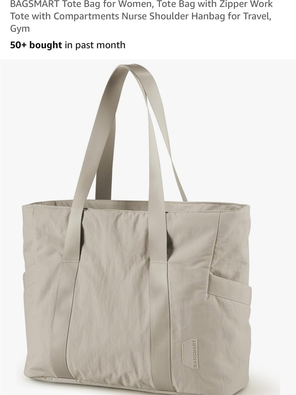 NWOT Women’s Tote Bag in Beige